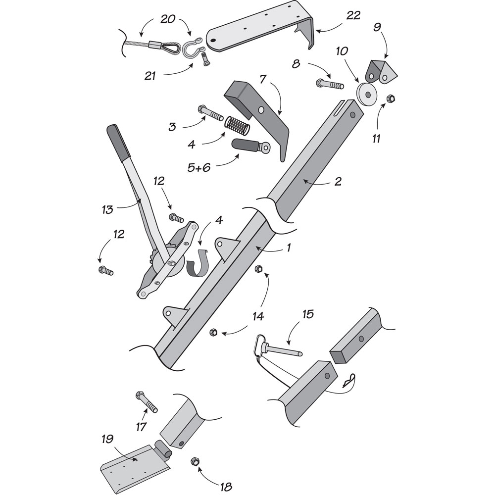 Nationwide-Ladder-Proctor-Tiedown-Wall-Jack-Parts | Nation Wide Ladder