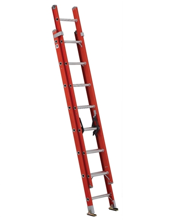 fe3216_louisville_fiberglass_extension_ladder_maxlock | Nation Wide Ladder