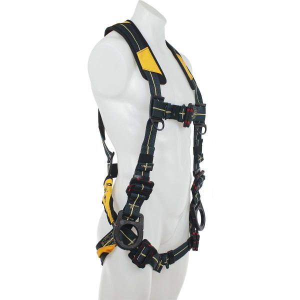 Arc Flash H934004 Harness Positioning Back And Hip D-rings Dielectric Pass Thru Legs XL_Angle