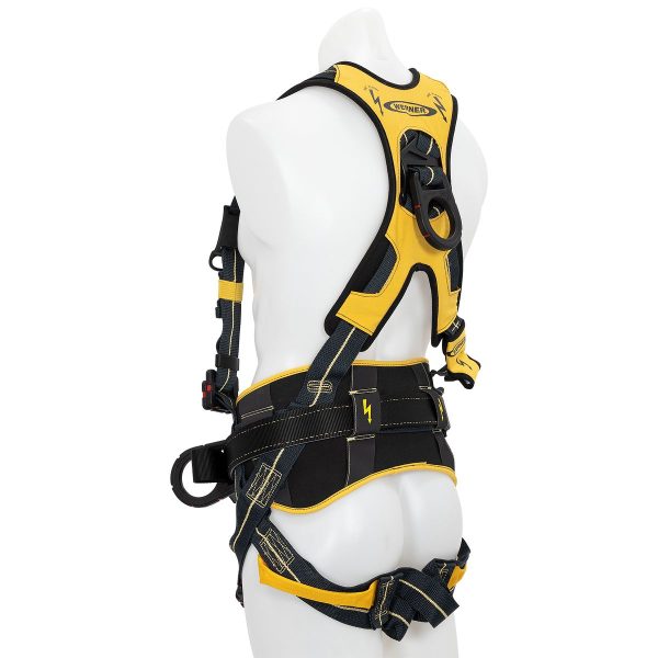 Arc Flash H934104 Harness Construction Back And Hip D-rings Dielectric Pass Thru Legs XL_Angle